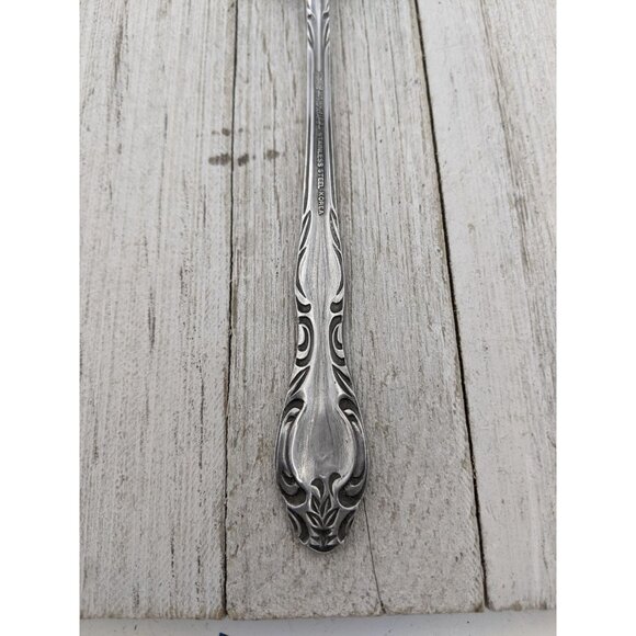 Ekco Eterna CARDIFF Scroll Stainless Steel Flatware Serving Spoon 8 1/4" - Picture 5 of 7